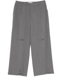 THESTROY - Distressed Trousers - Lyst