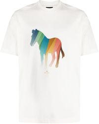PS by Paul Smith - Camiseta con estampado Zebra - Lyst