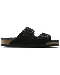 Birkenstock - Arizona Shearling Sandals - Lyst
