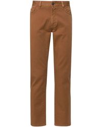 Zegna - Garment-dyed Slim-cut Jeans - Lyst