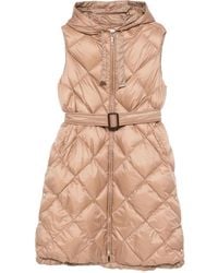 Max Mara - Plumífero Con Cinturón - Lyst