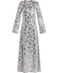 ROTATE BIRGER CHRISTENSEN - Sequinned Chiffon Maxi Dress - Lyst