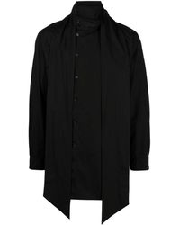 Yohji Yamamoto - Layered Asymmetric-hem Shirt - Lyst