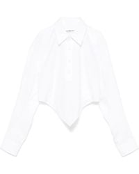Alexander Wang - Cropped Blouse - Lyst