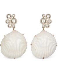 Jennifer Behr - Sela Shell-Pendant Earrings - Lyst