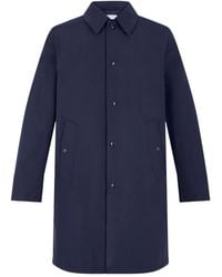 Fursac - Button-Fastening Welt-Pocket Trench Coat - Lyst
