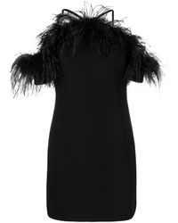 P.A.R.O.S.H. - Abito Feather-detail Dress - Lyst