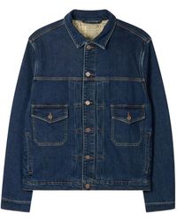 Paul Smith - Chaqueta Vaquera Con Costuras En Contraste - Lyst