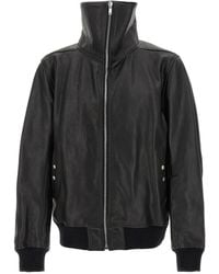 メンズ Rick Owens Alice Strobe レザージャケット ブラック | Lyst