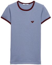 Prada - Cotton T-Shirt - Lyst