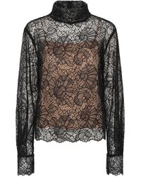 ROTATE BIRGER CHRISTENSEN - Lace Long-Sleeve Midi Dress - Lyst