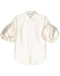 Dice Kayek - Puff-Sleeve Button-Down Shirt - Lyst