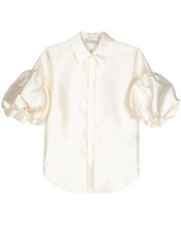 Dice Kayek - Puff-Sleeve Button-Down Shirt - Lyst