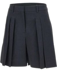 Theory - Pleated Shorts - Lyst