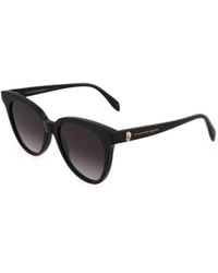 McQueen - Skull-Detail Cat-Eye Sunglasses - Lyst
