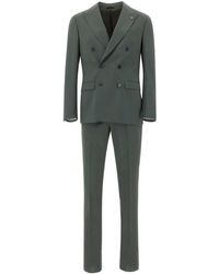 Manuel Ritz - Double-Breasted Peak-Lapel Suit - Lyst