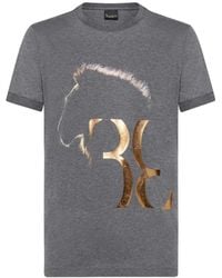 Billionaire - Ss Lion-Print Crew-Neck T-Shirt - Lyst
