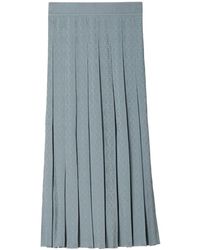 Tory Burch - Jupe Plissée À Motif Monogrammé - Lyst