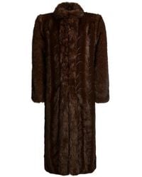 DUCIE - Betty Faux-Fur Coat - Lyst