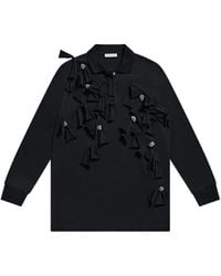 Area - Robe Ornée De Cristaux À Manches Longues - Lyst