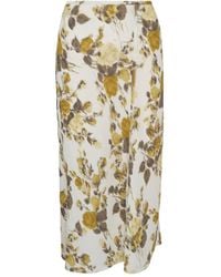 Ami Paris - Jupe Mi-Longue À Fleurs - Lyst