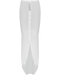 Rick Owens - Rok Met Trekkoord En Split - Lyst