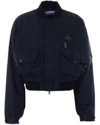 Vivienne Westwood - Orb-Logo Bomber Jacket - Lyst