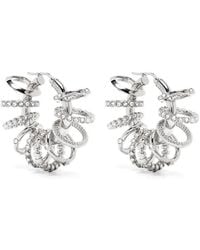 AMINA MUADDI - Multi Ring Hoop Earrings - Lyst