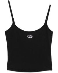 DIESEL - Oval D Logo-Plaque Vest Top - Lyst