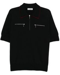 Jil Sander - Zip Collar Polo Shirt - Lyst