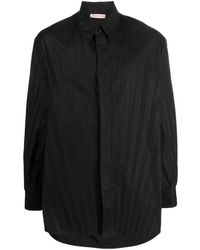 Valentino Garavani - Pleated Long-sleeve Shirt - Lyst