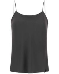 Herno - Double Matte And Fluid Cady Fabric Camisole Top With Logo Plate - Lyst