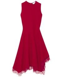 McQueen - Lace Trim A-Line Dress - Lyst