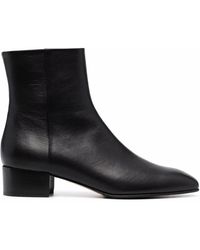 SCAROSSO - Ambra Leather Ankle Boots - Lyst