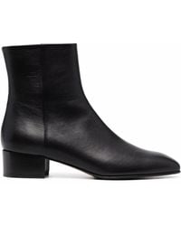 SCAROSSO - Ambra Leather Ankle Boots - Lyst