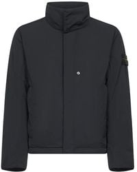 Stone Island - Gefütterte Jacke mit Stehkragen - Lyst