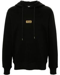 Versace Jeans Couture - Hoodie Mit Logo-Schild - Lyst