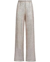 ‎Taller Marmo - Pantalon Marlene À Sequins - Lyst