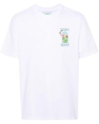 Casablanca - Le Jeu-print Cotton T-shirt - Lyst