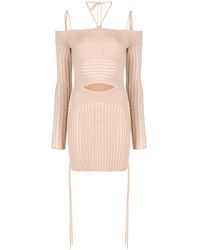 ANDREADAMO - Ribbed-knit Mini Dress - Lyst