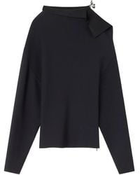 Lanvin - Blouse Met Gedrapeerd Detail - Lyst