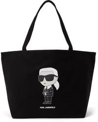 Karl Lagerfeld - Ikonik Logo-print Tote Bag - Lyst