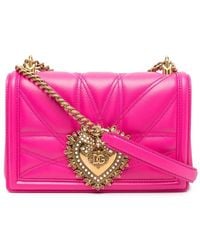 Dolce & Gabbana - Medium Devotion Quilted Shoulder Bag - Lyst