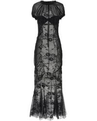 The Attico - Lace Tulle Midi Dress - Lyst