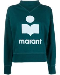 Isabel Marant - Moby Sweatshirt mit Logo-Print - Lyst