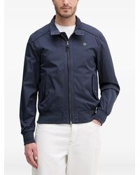 Hackett - Logo-Embroidered Zip-Up Jacket - Lyst