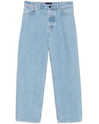 Stone Island - Logo-Patch Straight-Leg Jeans - Lyst