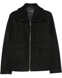 Daniele Alessandrini - Ribbed-Collar Zip-Up Jacket - Lyst