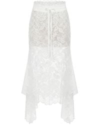 Monse - Lace Drawstring-Waistband Midi Skirt - Lyst