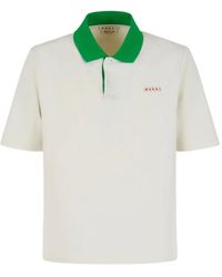 Marni - Logo Patch Polo Shirt - Lyst